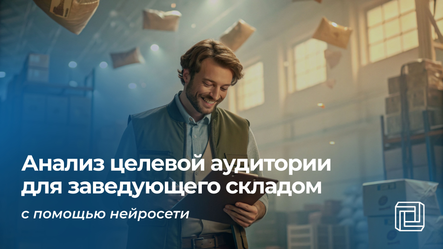 Анализ целевой аудитории заведующего складом делает нейросеть