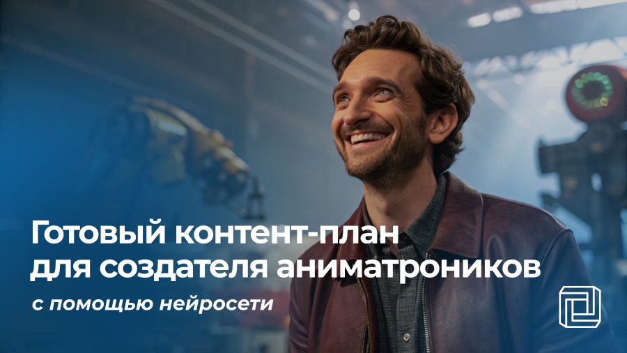 Контент-план создателю аниматроников пишет нейросеть