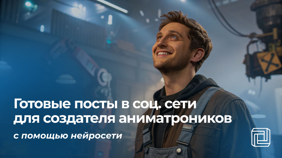 Посты в соцсети создателю аниматроников пишет нейросеть